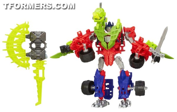 TRANSFORMERS CONSTRUCT BOTS WARRIORS OPTIMUS & GNAW ROBOT A6165 (39 of 39)